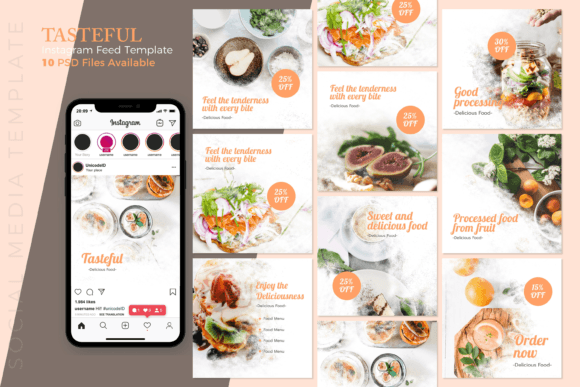 Download Tasteful Food Instagram Post Template - Instagram Collection