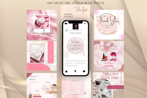 Download 100 Skincare Instagram Posts Canva - Instagram Collection