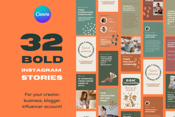 Download Bold Instagram Stories CANVA - Instagram Collection
