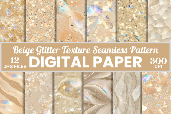 Download Glitzy Beige Shiny Luxe Glitter Pattern - Glitzy Collection