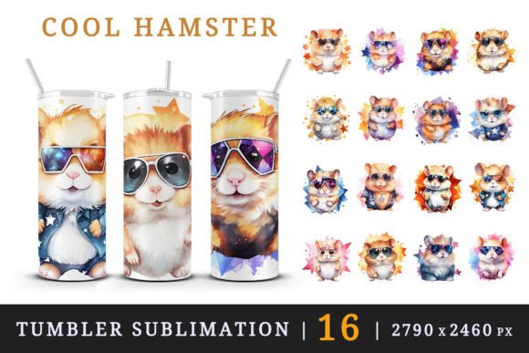 Download Cool Hamster 20 Oz Tumbler Wrap Bundle - Cool Collection