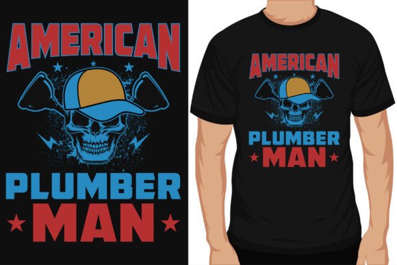 Download American Plumber Man Graphics Tshirt Des - Tshirt Collection